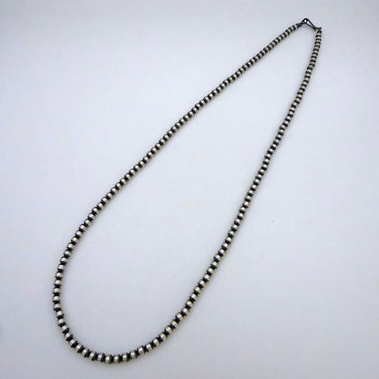 Round Navajo Pearls Necklace 4mm - 24"