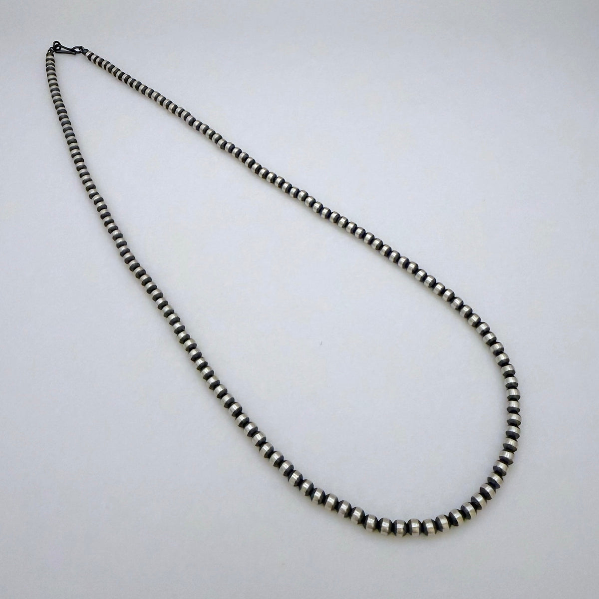 Round Navajo Pearls Necklace 4mm - 24"