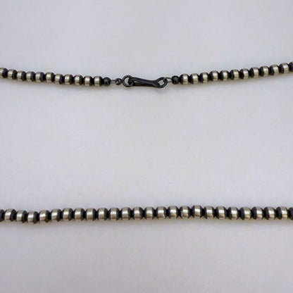 Round Navajo Pearls Necklace 4mm - 24"