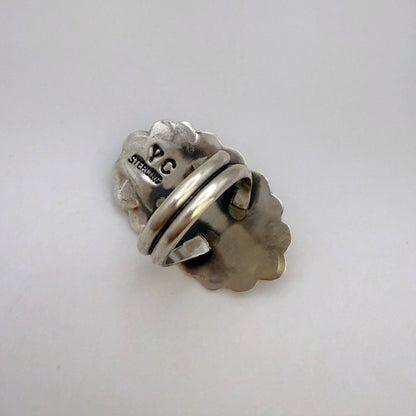 Turquoise Concho Ring Size 7.5
