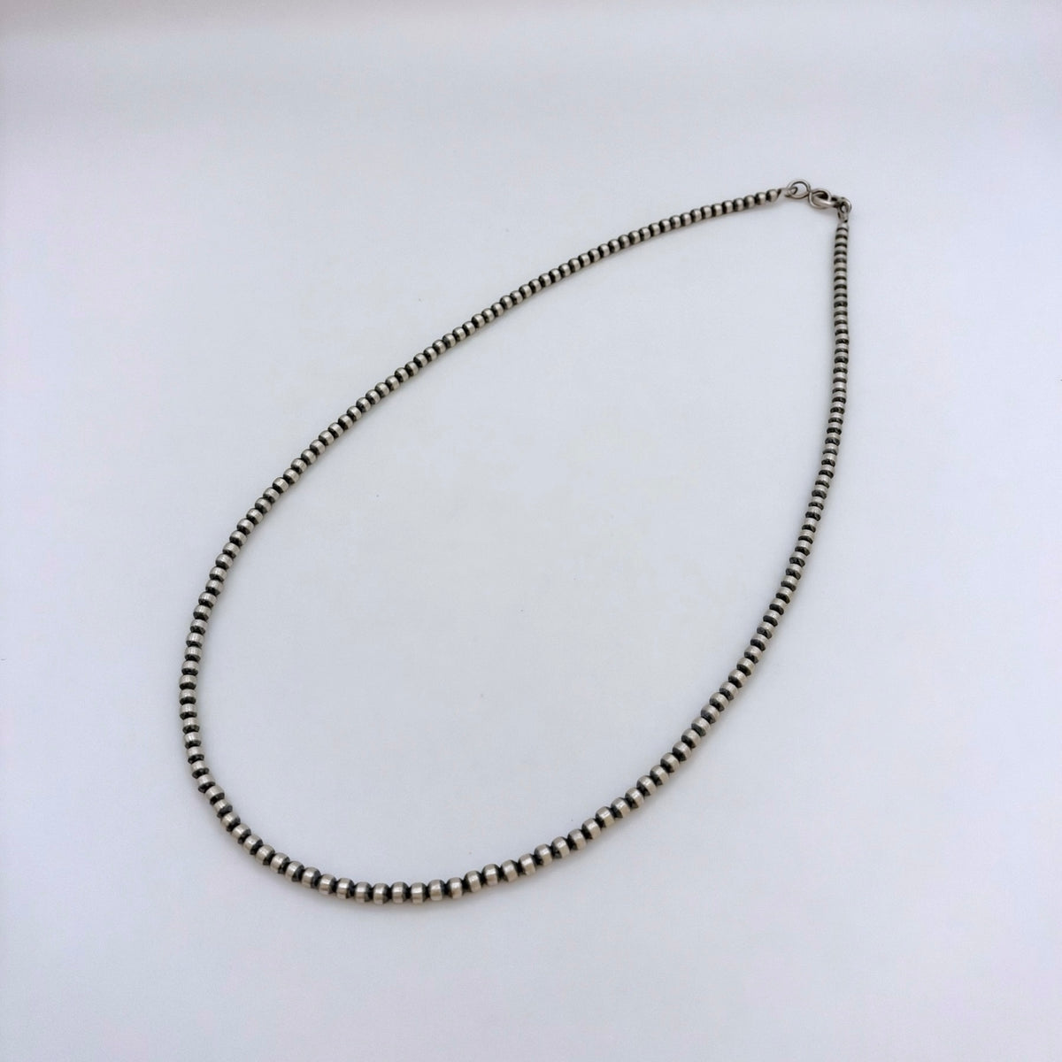Round Navajo Pearls Necklace 3mm - 18"