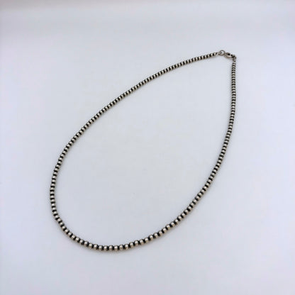 Round Navajo Pearls Necklace 3mm - 18"