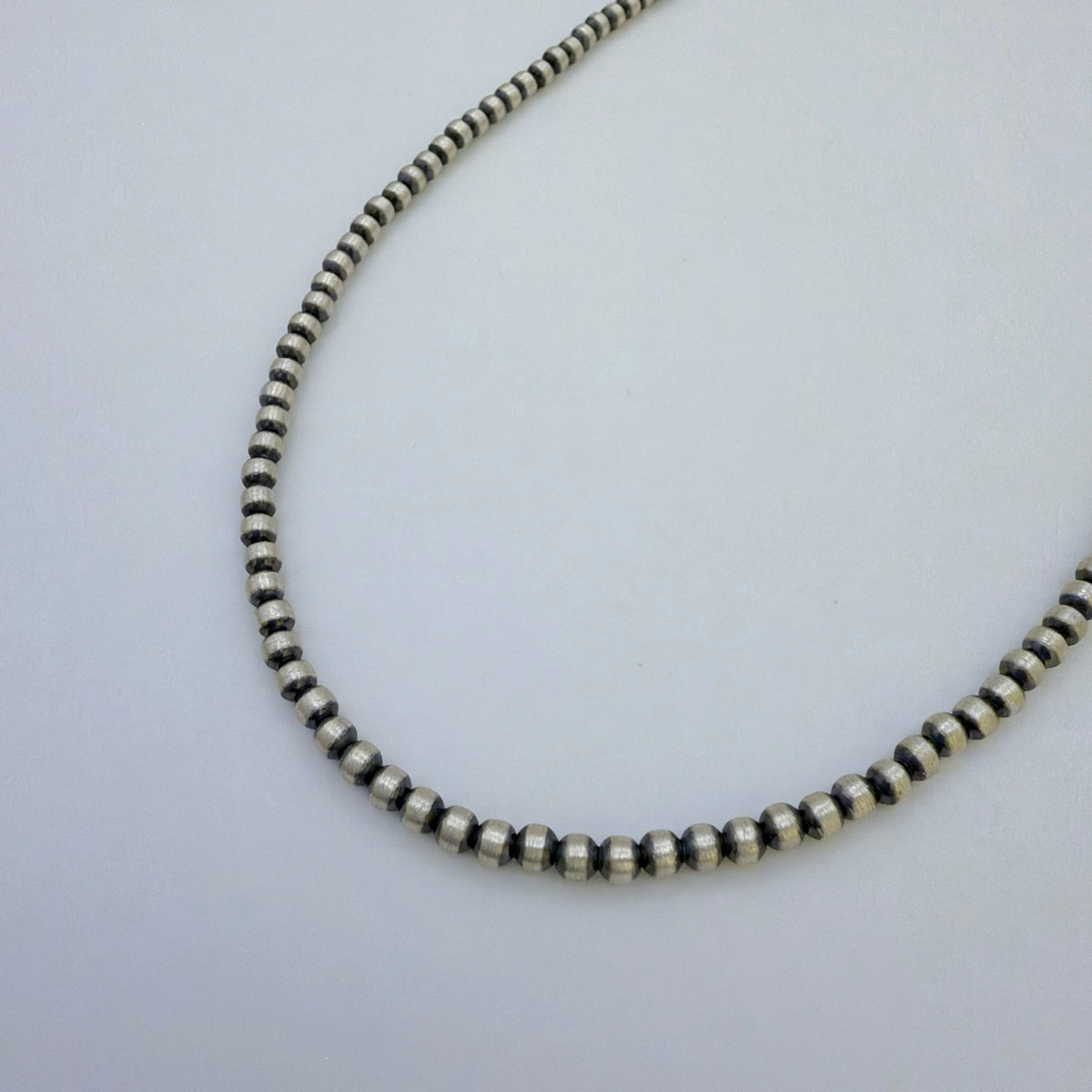 Round Navajo Pearls Necklace 3mm - 18"