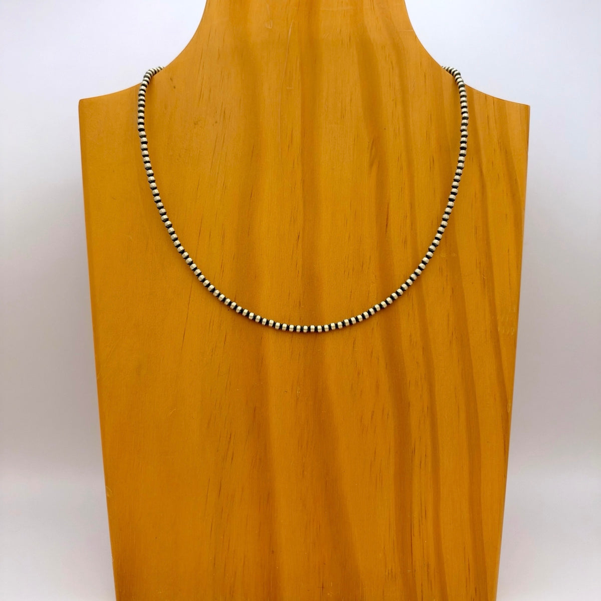 Round Navajo Pearls Necklace 3mm - 18"