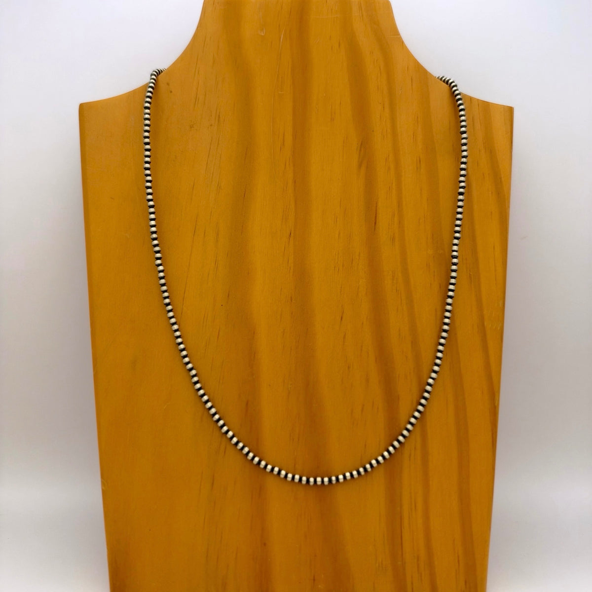 Round Navajo Pearls Necklace 3mm - 22"