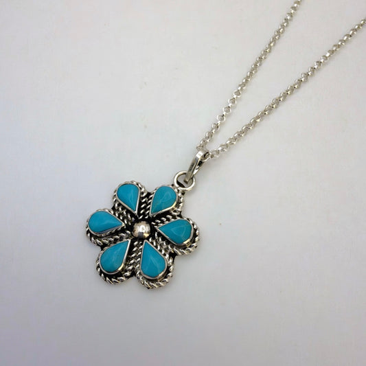 Turquoise Cluster Pendant