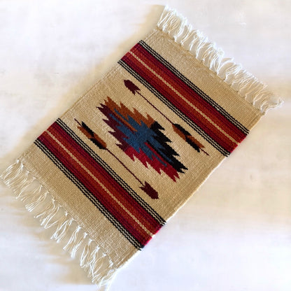 Hand Woven Southwestern Table Mat  16" x 21"