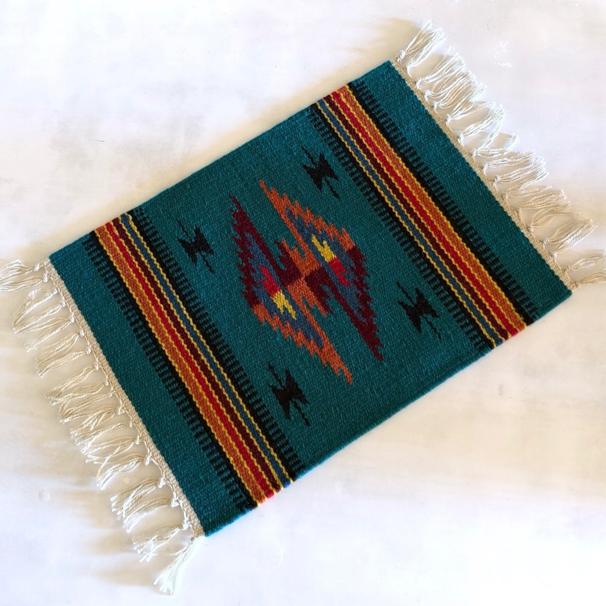 Hand Woven Southwestern Table Mat  16" x 21"
