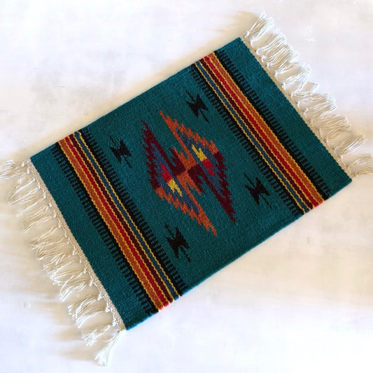 Hand Woven Southwestern Table Mat  16" x 21"