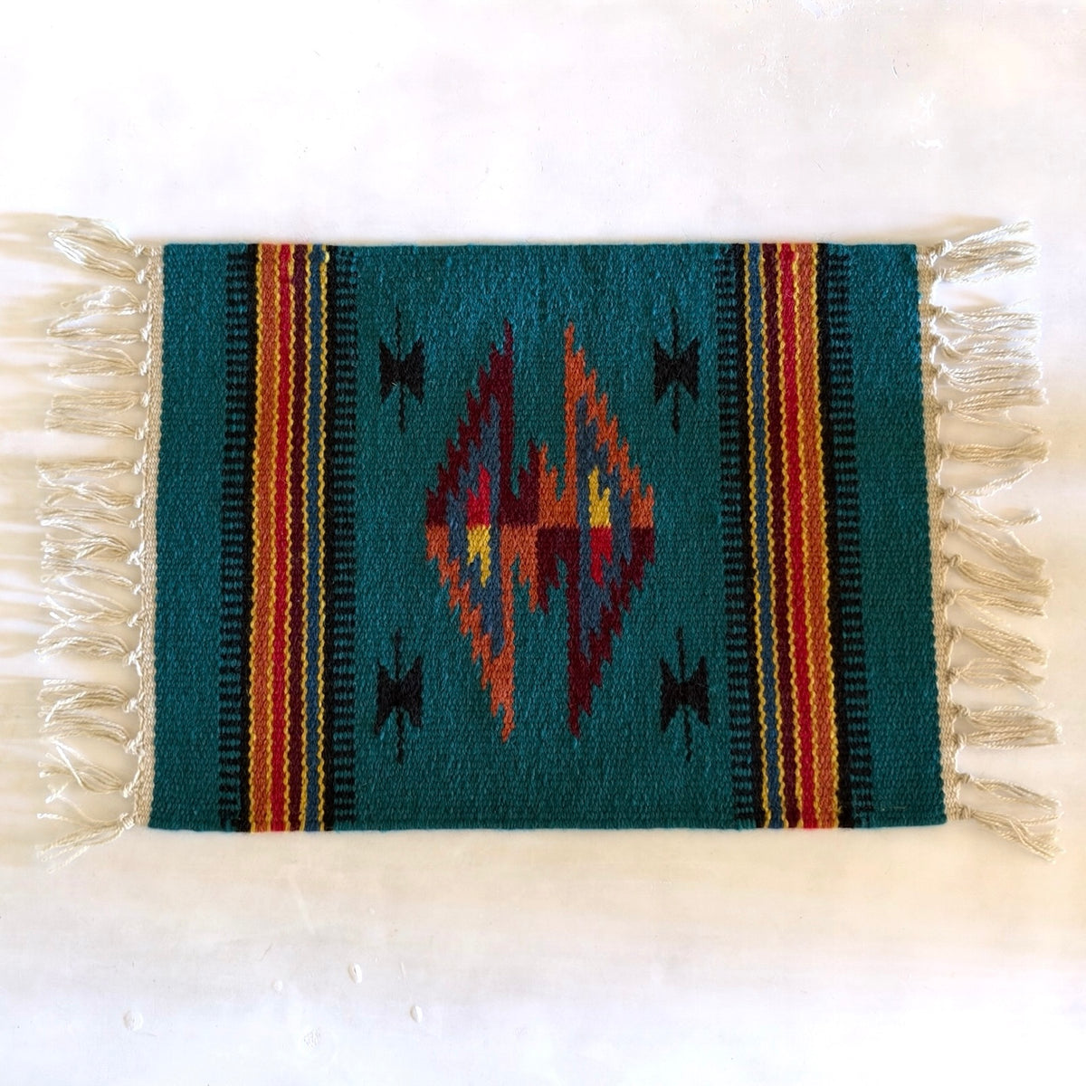 Hand Woven Southwestern Table Mat  16" x 21"
