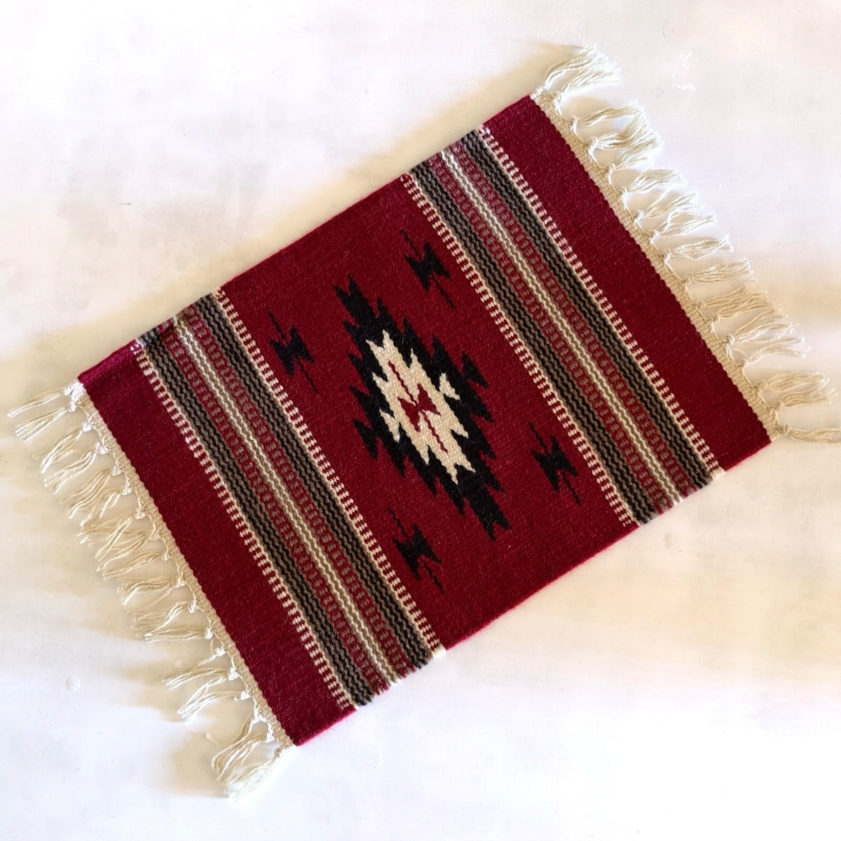 Hand Woven Southwestern Table Mat  16" x 21"