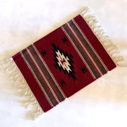 Hand Woven Southwestern Table Mat  16" x 21"