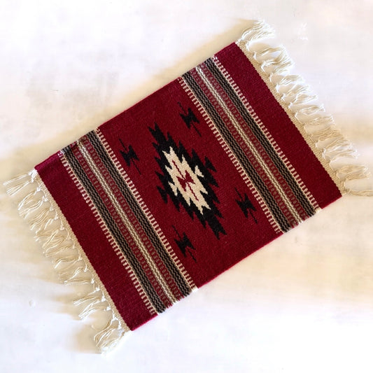 Hand Woven Southwestern Table Mat  16" x 21"