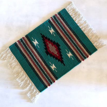 Hand Woven Southwestern Table Mat  16" x 21"