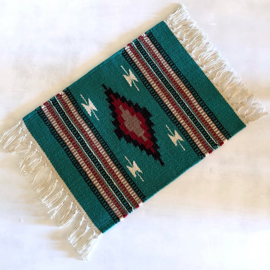 Hand Woven Southwestern Table Mat  16" x 21"