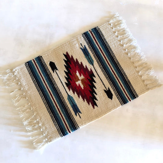 Hand Woven Southwestern Table Mat  16" x 21"