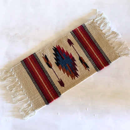 Hand Woven Southwestern Table Mat  11" x 21"