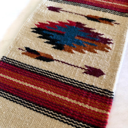 Hand Woven Southwestern Table Mat  11" x 21"