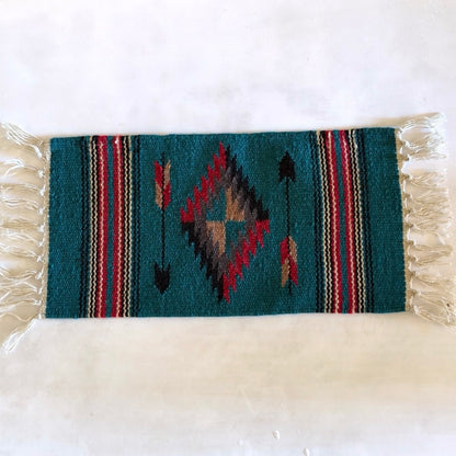 Hand Woven Southwestern Table Mat  11" x 21"
