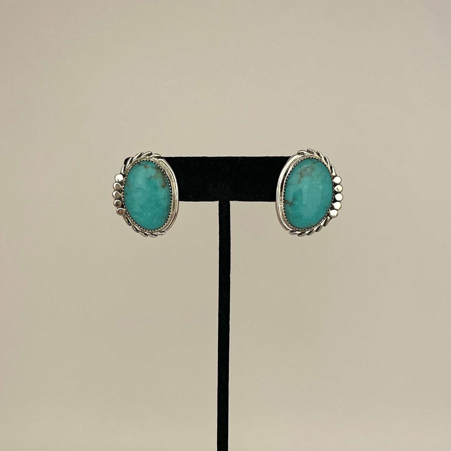 Kingman Turquoise Post Earrings