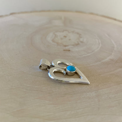 ターコイズハートペンダント