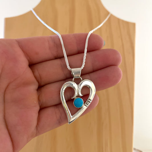 Turquoise Heart Pendant