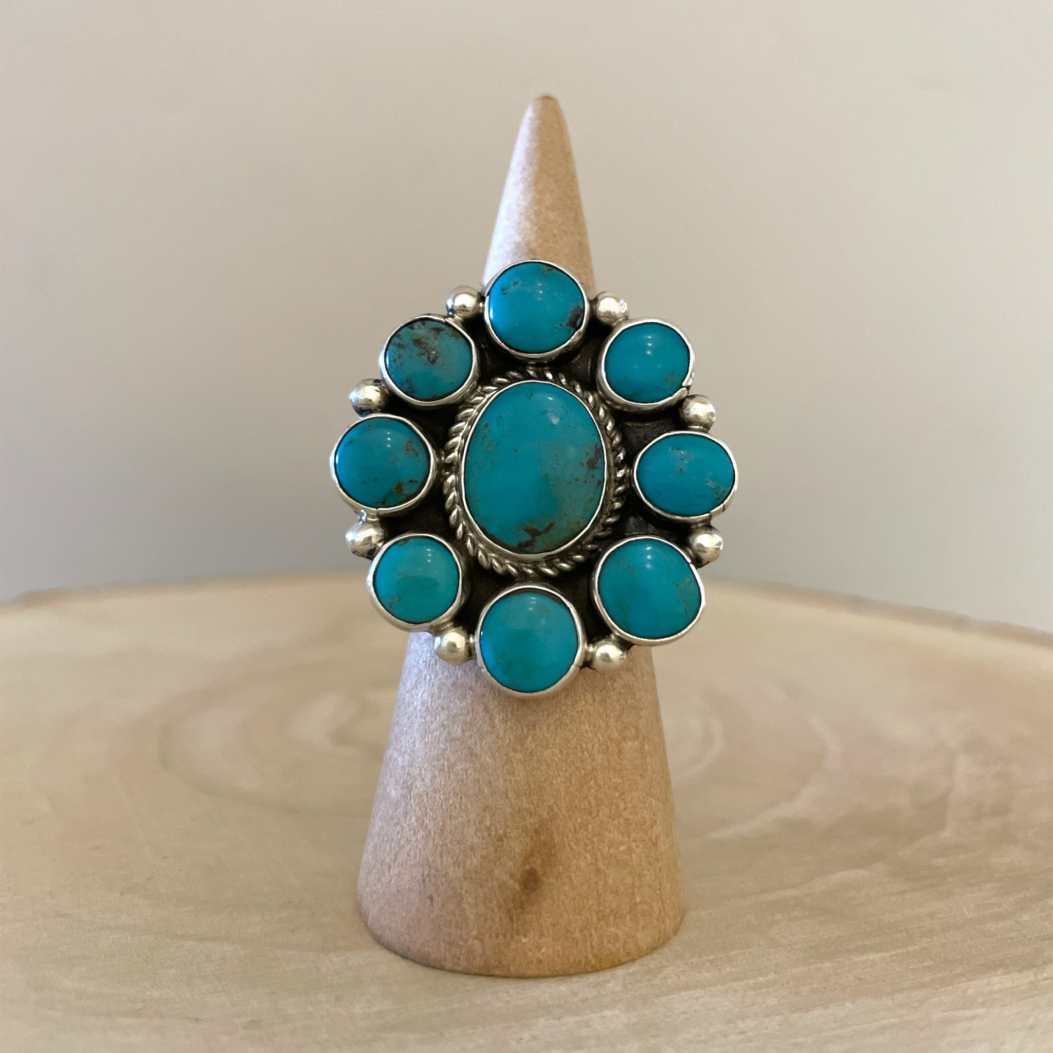 vintage Native American turquoise ring sterling silver 925 Southwest size  5.75 | eBay