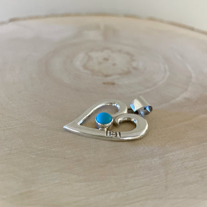 ターコイズハートペンダント