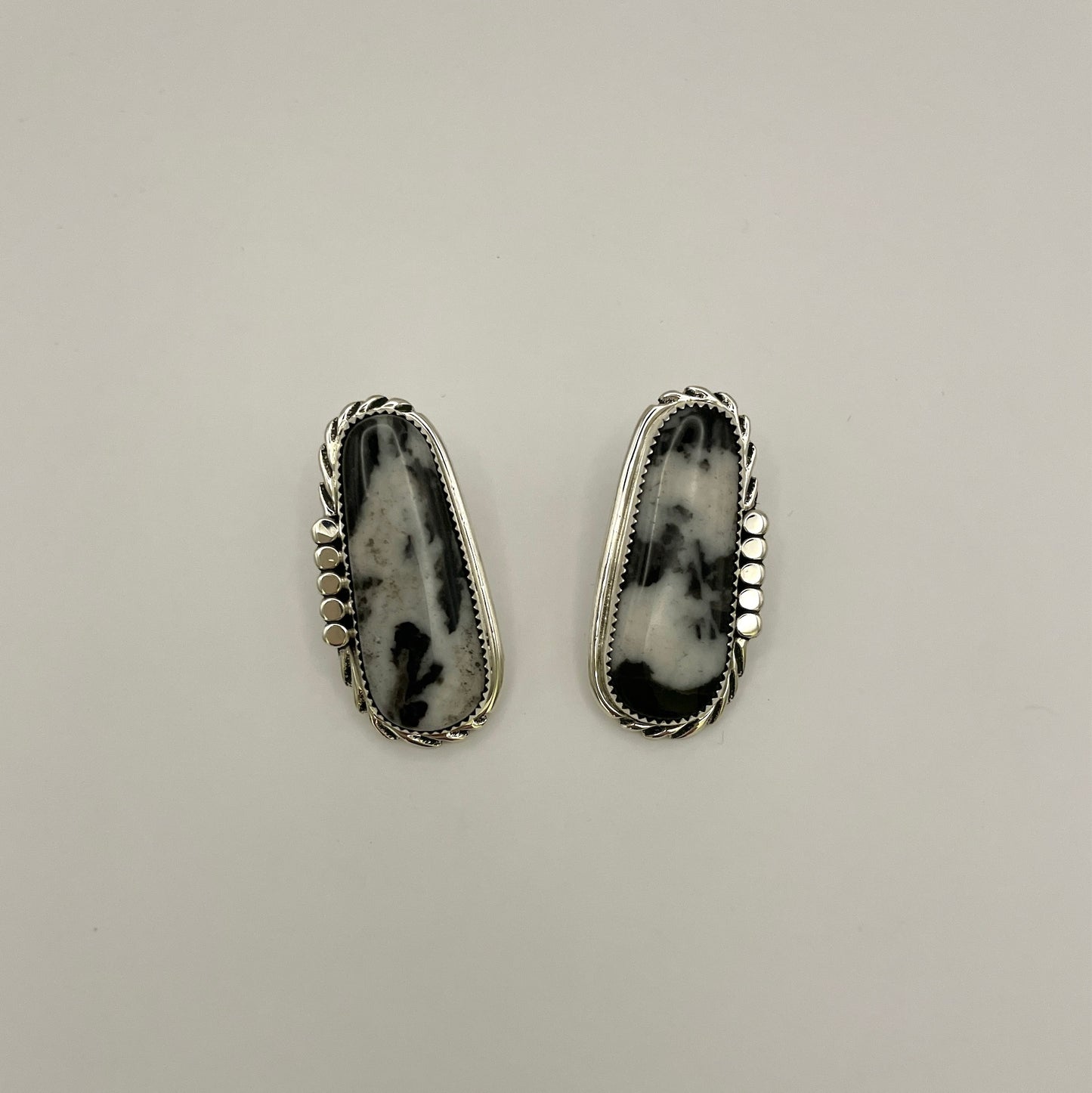 White Buffalo Post Earrings