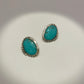 Kingman Turquoise Post Earrings