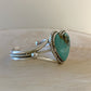 Kingman Turquoise Heart Cuff Bracelet By Marcella James Size 5.5"