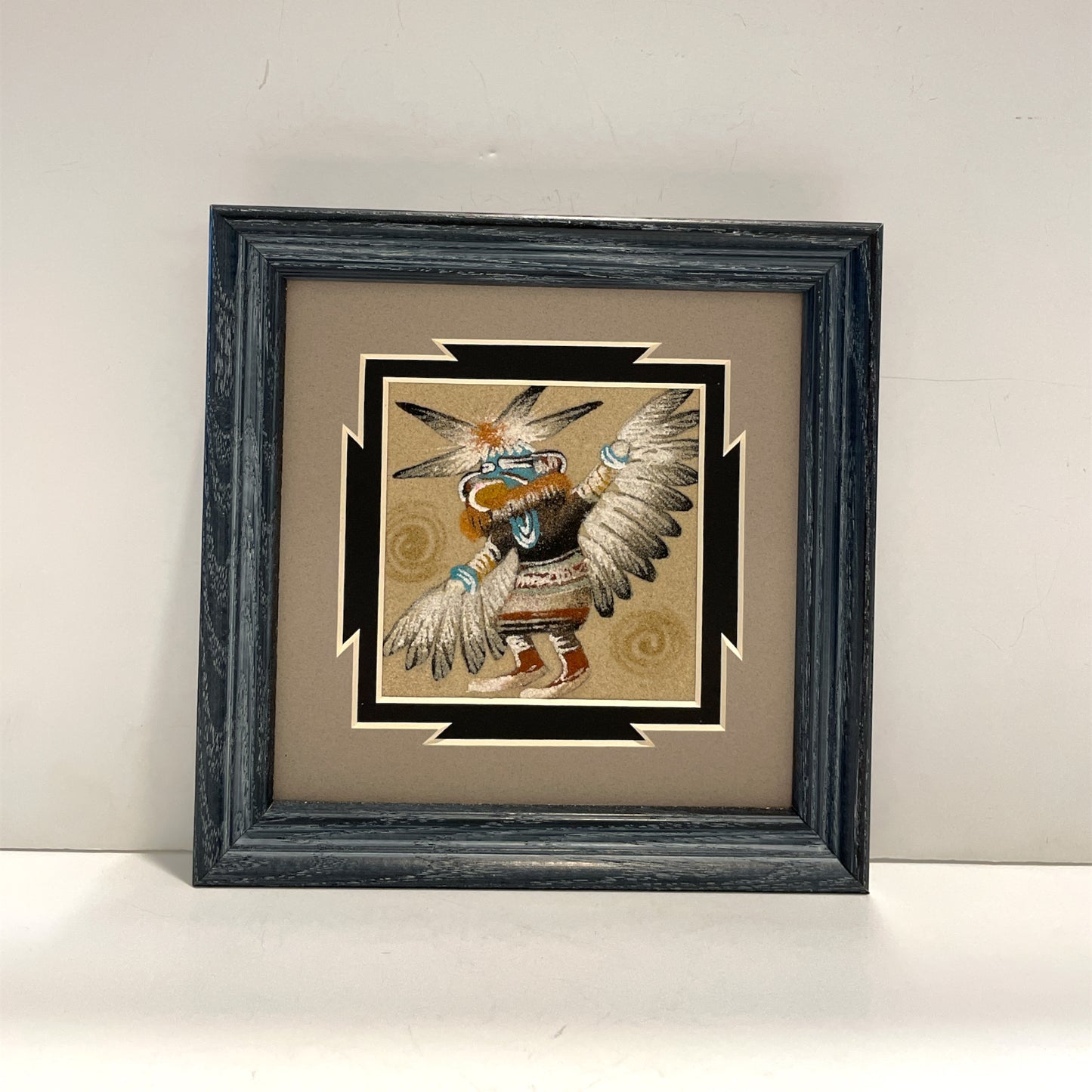 Navajo Sand Painting By Michael Watchman 7" x 7"  SK