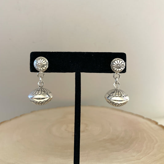 Shiny Navajo Pearl Dangle Earrings