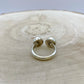 Sonoran Gold Two Stone Split Ring By Geraldine James B Size 8