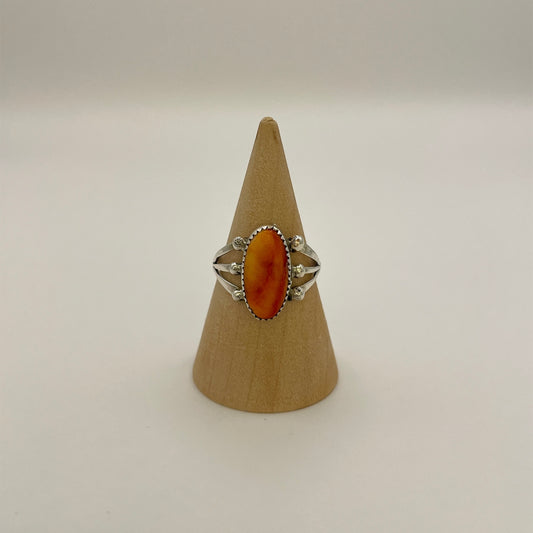 Orange Spiny Ring B Size 8.25