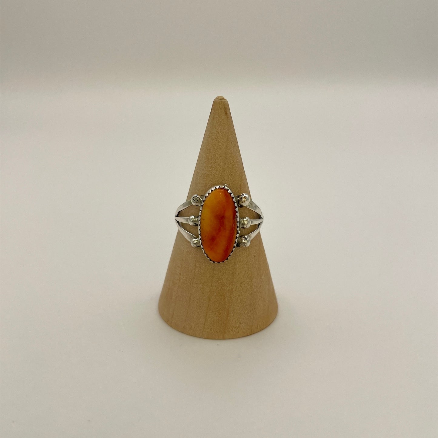 Orange Spiny Ring B Size 8.25