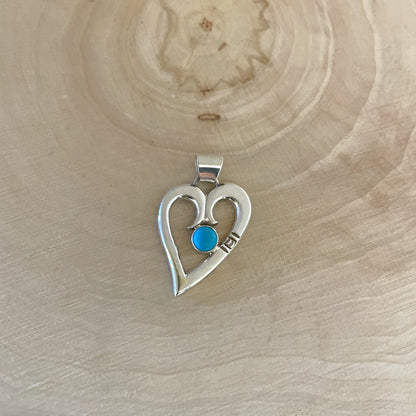 ターコイズハートペンダント