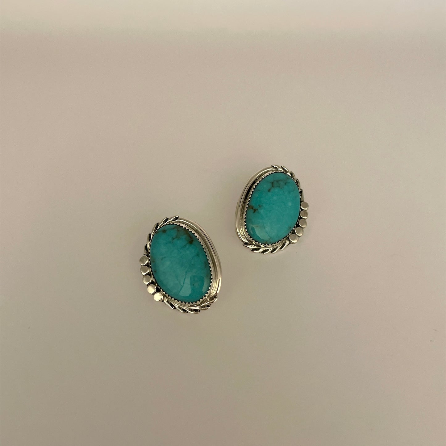 Kingman Turquoise Post Earrings