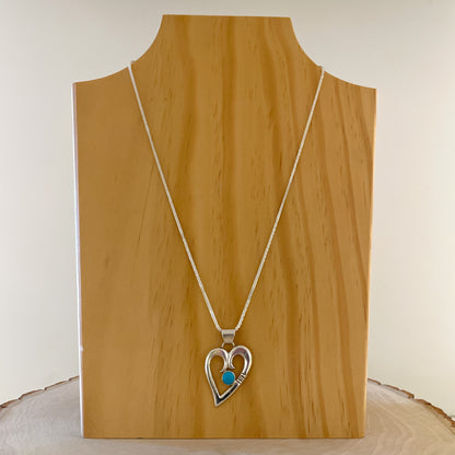 ターコイズハートペンダント