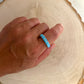 Turquoise Inlay Ring Size 7.5 By Verna Kensta