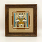 Navajo Sand Painting By Glen Nez 7" x 7"