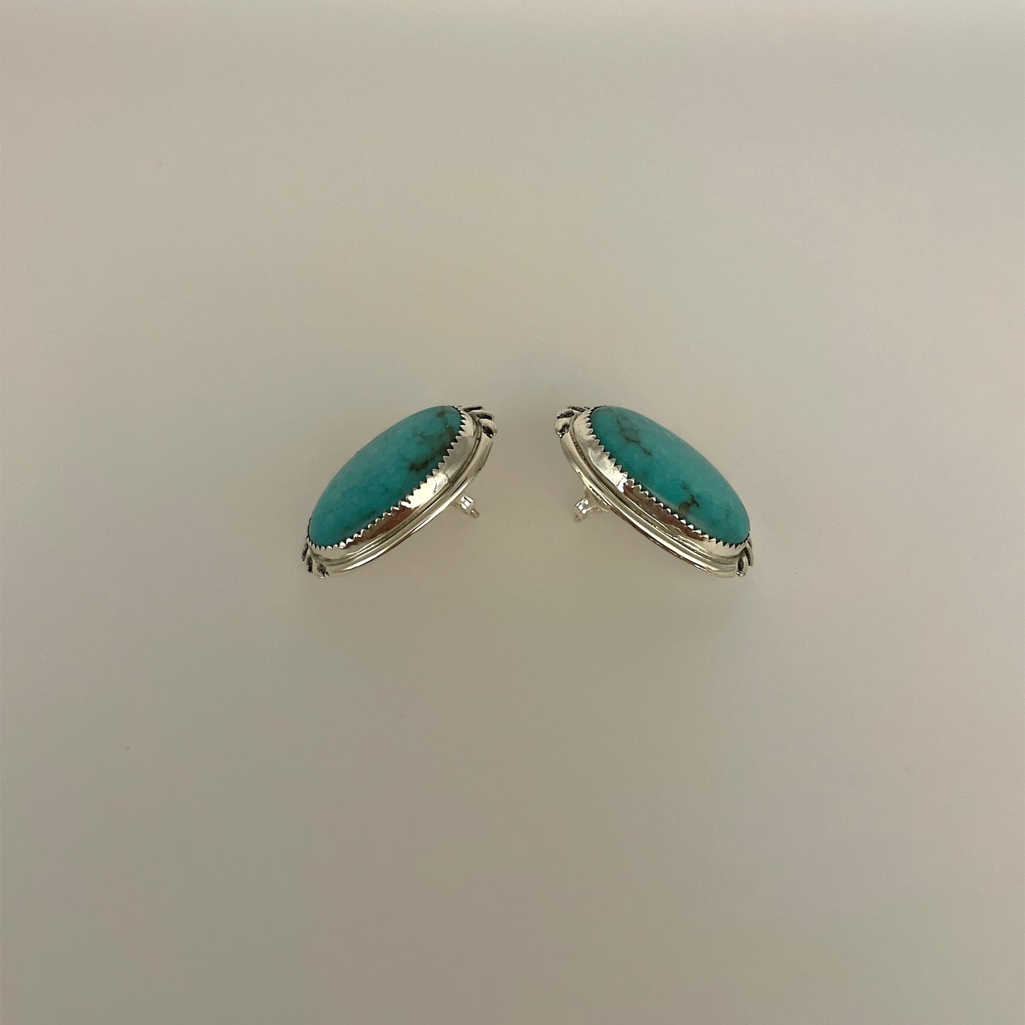 Kingman Turquoise Post Earrings