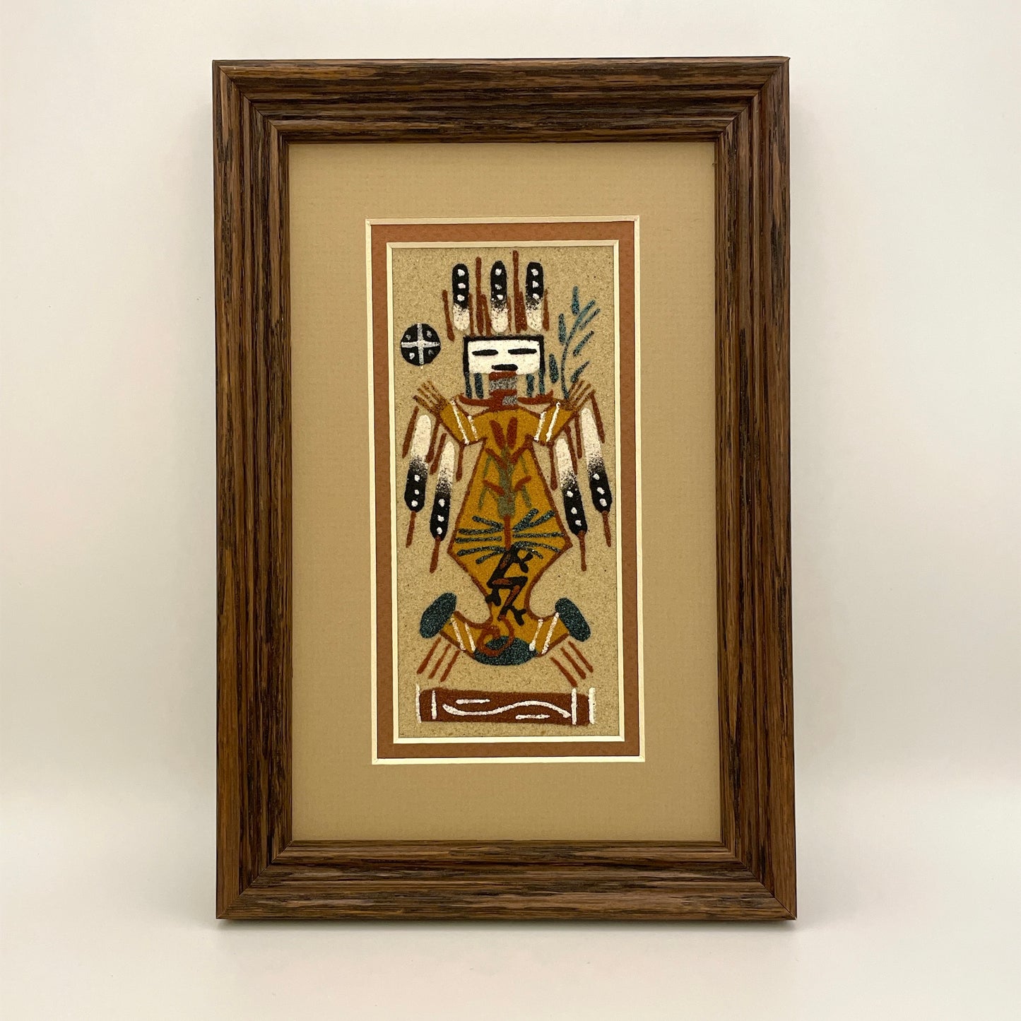 Navajo Sand Painting By Marlene Doby 9" x 6"