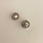 Stamped Navajo Pearl Stud Earrings 5/8"