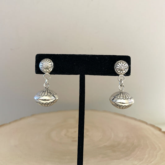 Shiny Navajo Pearl Dangle Earrings