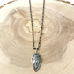 Prayer Feather and Sunface Pendant