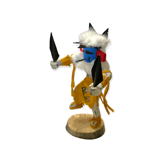 Native American Navajo Hummingbird Kachina Doll / Gold