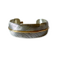 Sterling Silver and 12K Gold Filled Feather Cuff Bracelet By Harvey Mace