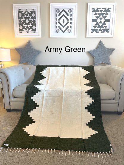 トライバルチナンテコブランケット Army Green