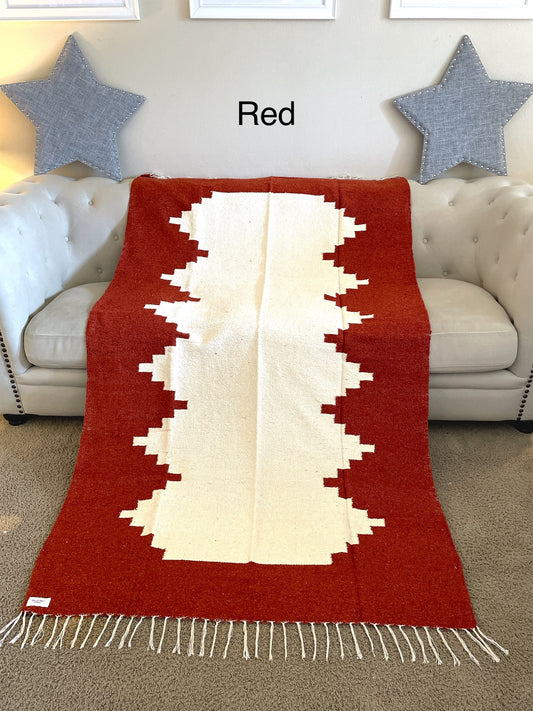 Tribal Chinanteco Blanket Red